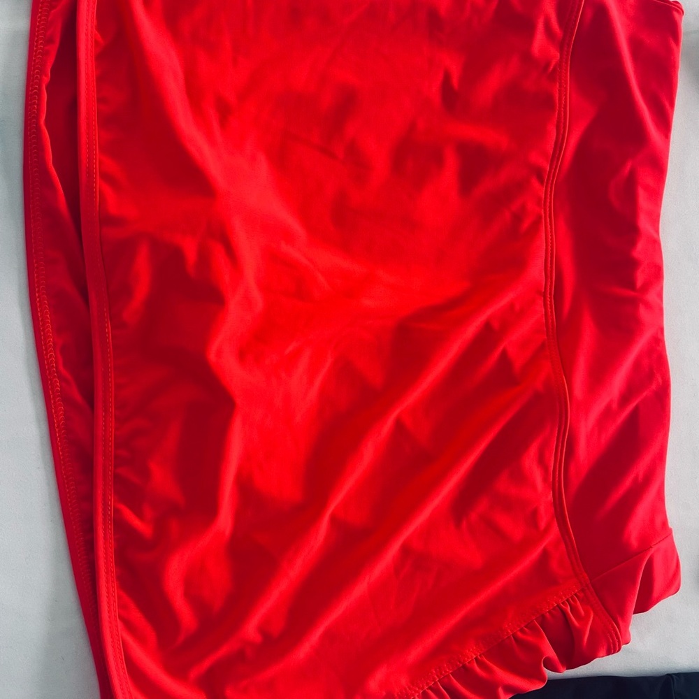 Vibrant Red Swim Bottom